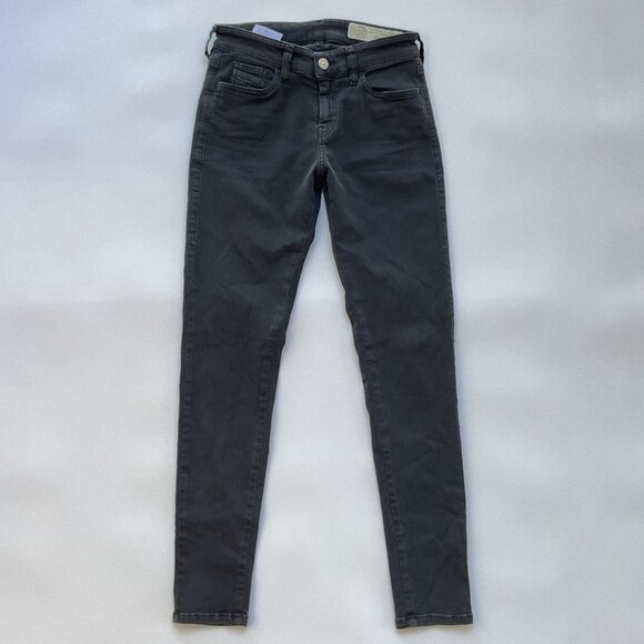 Diesel Women’s Slandy Ankle Super Slim Skinny Jeans 084TV Black Size W27 - Picture 3 of 13